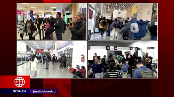 Situación de pasajeros en aeropuerto de Lima