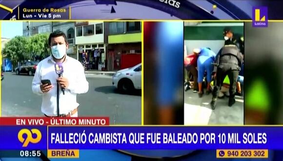 Breña: fallece cambista que fue baleado por dos delincuentes