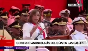 Dina Boluarte aumentará resguardo policial en las calles con la finalidad de mejorar la seguridad ciudadana