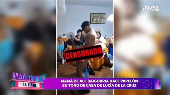 TROME - Mamá de Ale Baigorria se deschava con stripper en fiesta de Lucía de la Cruz: “Qué terrible ser su hija”, dice Magaly