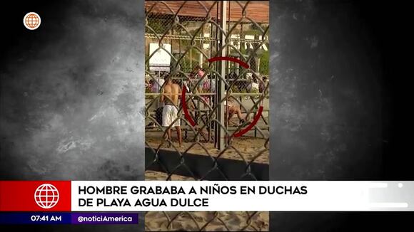 Chorrillos: hombre grababa a niños en las duchas