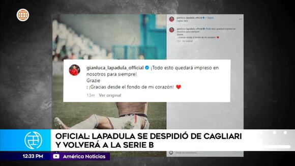 Gianluca Lapadula cambia de equipo