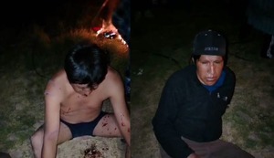 Puno: Dos presuntos ladrones de autopartes salvan de ser quemados vivos | VIDEO