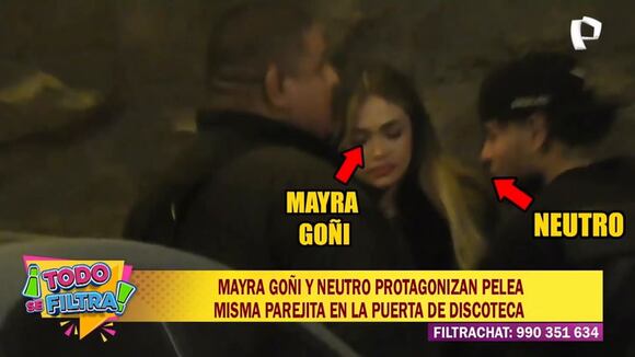 TROME | Mayra Goñi y Neutro discuten afuera discoteca ( Todo se filtra)