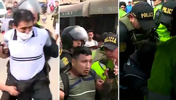 Detenidos durante paro de transportes y mercados