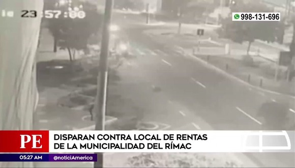 Rímac: Disparan contra local de rentas de la municipalidad. Video. América