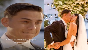Paulo Dybala lloró de alegría en su boda con Oriana Sabatini | VIDEO
