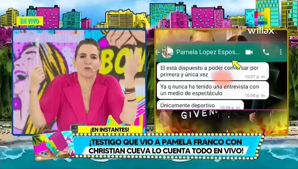 TROME - Pamela Franco y Christian Cueva juntos en discoteca en 2022 | Habla testigo: "Ella se fue y él se fue a los cinco minutos"
