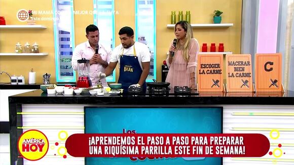 Giselo le recuerda frase a Fiorella Cayo