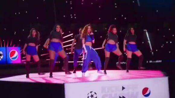 Esta fue l apresentación de Anitta en Champions League (video: ESPN)