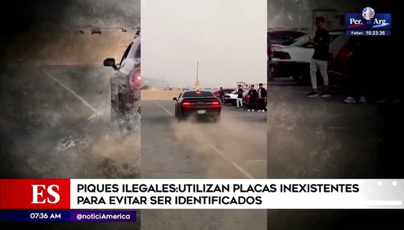 Piques ilegales: Utilizan placas inexistentes para evitar ser identificados