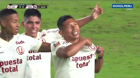 Edison Flores anotó el 2-0 de Universitario vs. Sport Boys. (Video: GOLPERU)