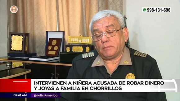 Intervienen a niñera acusada de robar dinero y joyas a familia