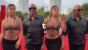 Yahaira Plasencia llegó a Premios Juventud 2024 con Sergio George: Su look en la alfombra roja