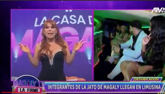 Participantes de ‘La Casa de Magaly’ llegan al programa en lujosa limosina | VIDEO
