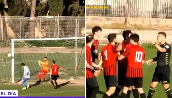 Árbitro cobra increíble gol en Italia