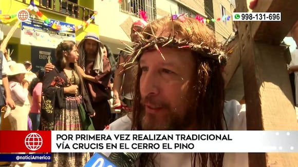 Por primera vez realizan tradicional vía crucis en el cerro El Pino