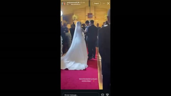 TROME - ¡Andrea Arana se casó por religioso! Conductora de Willax TV dio el ‘Sí, acepto’ con bello vestido de novia