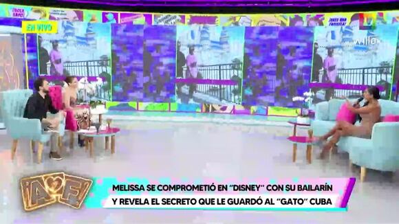TROME - Melissa Paredes sorprende con su reacción cuando le preguntan si tiene ganas de casarse con Anthony Aranda. (Fuente: Willax TV)