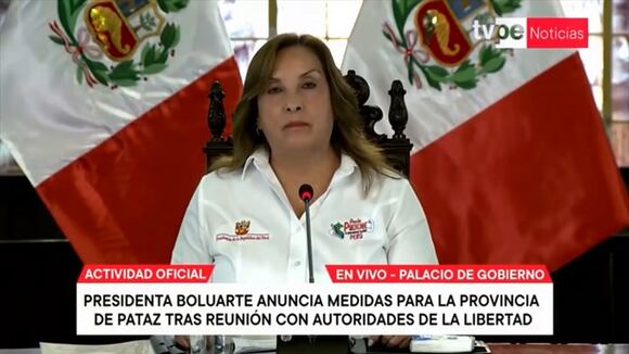 Dina Boluarte en conferencia sobre mineros de Pataz - 2