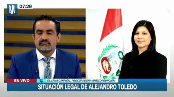 Declaraciones de la procuradora Silvana Carrión sobre Alejandro Toledo