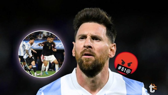 Lionel Messi se calentó con Carlos Zambrano y le regaló este par de frases (Video: TyC Sports)