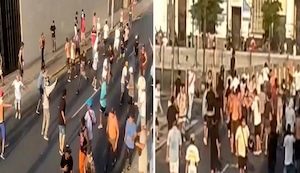 Cercado de Lima: “Hinchas” de Universitario y Alianza Lima se enfrentan previo al clásico