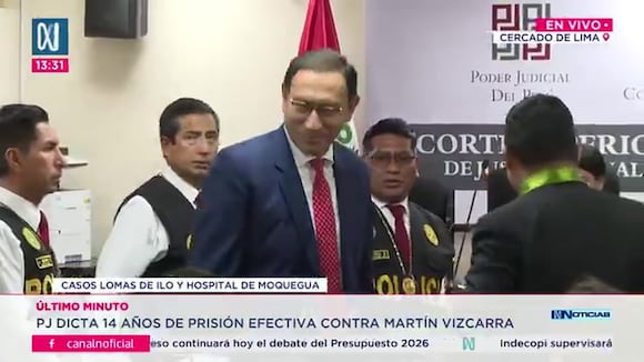 Martin Vizcarra escucha la sentencia de la Corte Superior Nacional (Video: Canal N)