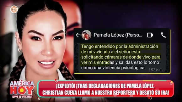 Christian Cueva molesto con programa América Hoy