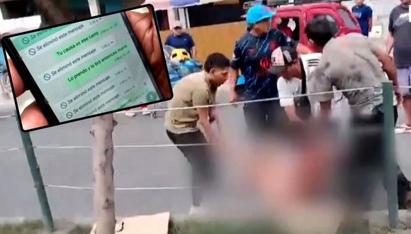 Extorsionador termina sin ropa en San Juan de Lurigancho