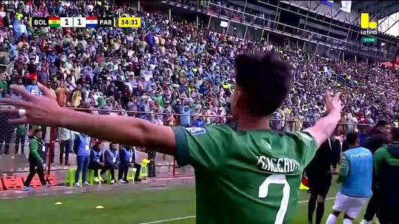 Gol de Miguel Terceros para el 2-1 de Bolivia vs. Paraguay por Eliminatorias 2026. (Video: Latina)