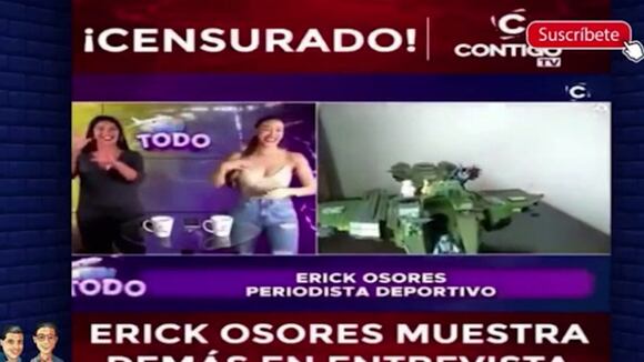 TROME | Erick Osores pasó el roche de su vida al mostrarse en boxer en programa EN VIVO. (Fuente: YouTube)