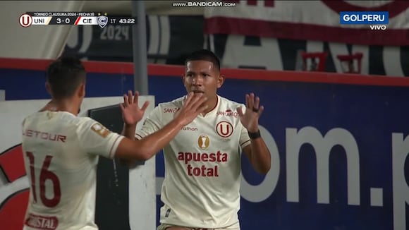Gol de Edison Flores para el 3-0 de Universitario vs Cienciano. (Vídeo: GOLPERU).