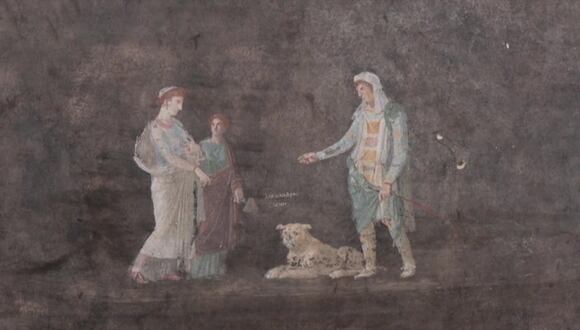 Descubrimiento en Pompeya de frescos inspirados en la guerra de Troya