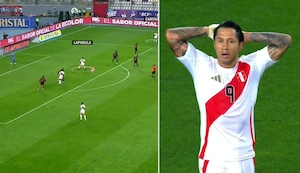 El fuera de juego que dejó sin gol a Gianluca Lapadula en el Perú vs. Colombia