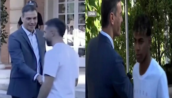 El frío saludo de jugadores españoles a su presidente Pedro Sánchez tras ganar la Eurocopa (VIDEO)