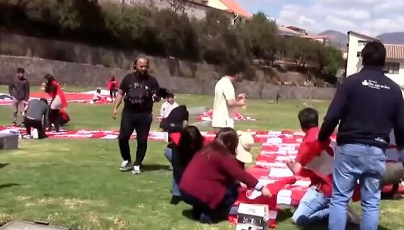 Cusco: Busca romper Récord Guinness por la bandera más grande