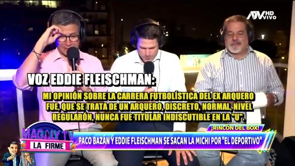 TROME | Eddie Fleischman multiplica por cero a Paco Bazán