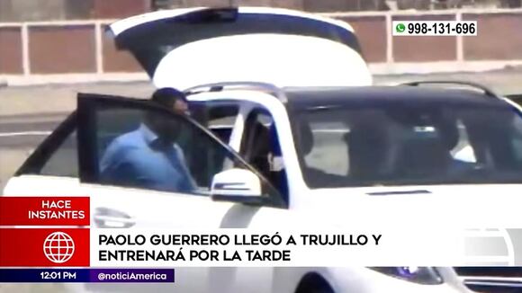 Paolo Guerrero llega a Trujillo