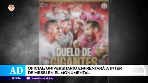 Universitario enfrentará a Inter de Messi