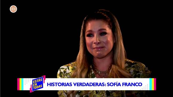 Sofía Franco se quiebra al hablar de su papá