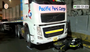 SMP: motociclista muere tras ser atropellado por tráiler en la Panamericana Norte