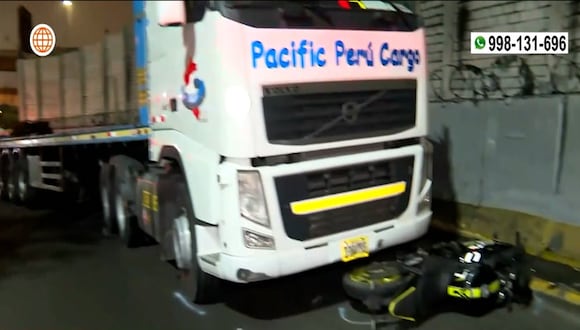 SMP: motociclista muere tras ser embestido por tráiler en la Panamericana Norte