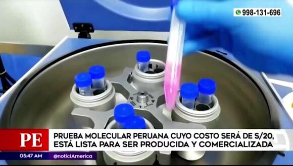 TROME - Prueba molecular peruana costará 20 soles y resultados estarían listos en dos horas