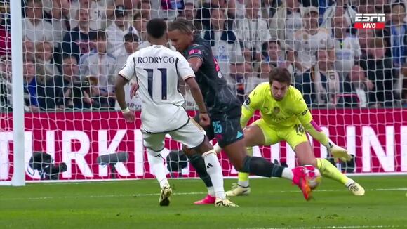 Gol de Rodrygo para el 2-1 de Real Madrid vs. Manchester City. (Video: ESPN)