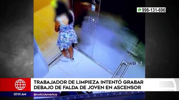 Mujer denuncia que trabajador de limpieza quiso grabar sus partes íntimas