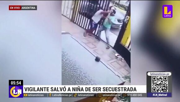 Argentina: vigilante evita que niña sea secuestrada
