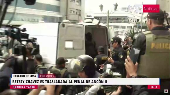 Traslado de Betssy al penal de Ancón