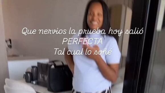 Alejandra Baigorria compartió detalles de su vestido. (Instagram)