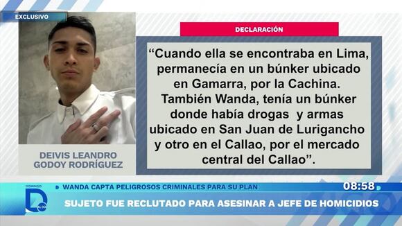 Wanda ofreció dinero a sicarios por acabar con la vida de coronel